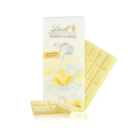 CHOCOLATE LINDT 100GR SWISS CLASSIC WHITE