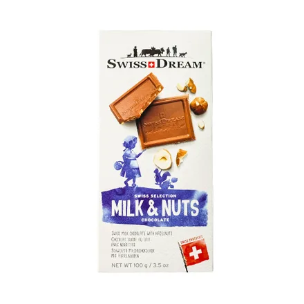 Chocolate Swiss Dream Milk Nuts 100g