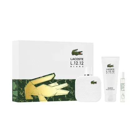 Lacoste Blanc Masculino Eau Toilette Plus Shower Gel Ml Mini 100ml