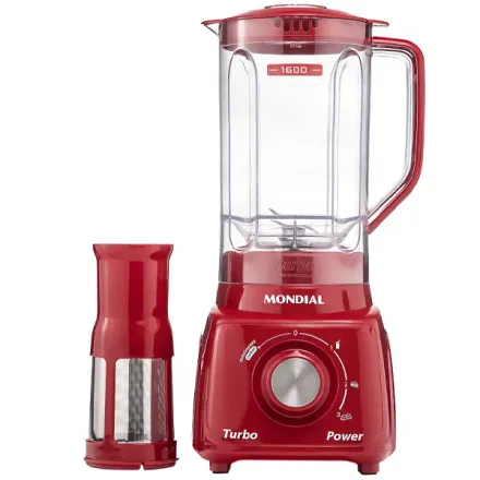 Liquidificador Mondial Turbo Power 99 Fr 550 Watts Litros 3 Velocidades Pulsar 50