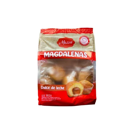 MAGDALENAS DULCE DE LECHE MAZZEI 192GR