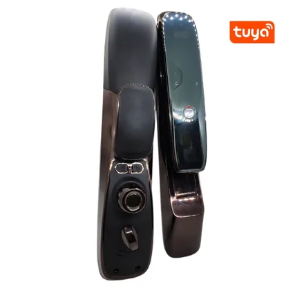 Fechadura Digital S918 Tuya Cartao Chave Coffee