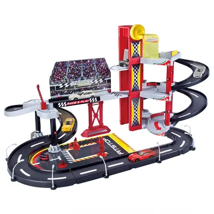 JUGUETE BBURAGO RACE & PLAY RACING GARAGE FERRARI 30197