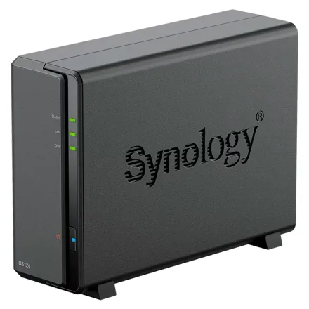 Servidor Nas Storage Synology DiskStation DS124 Realtek RTD1619B - Preto