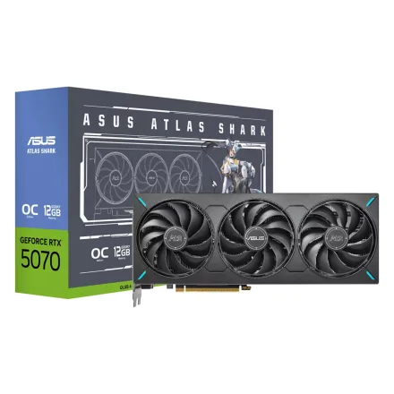 Placa Video Atlas Shark Oc Geforce Rtx 5070 Gddr 7 Ats O12G