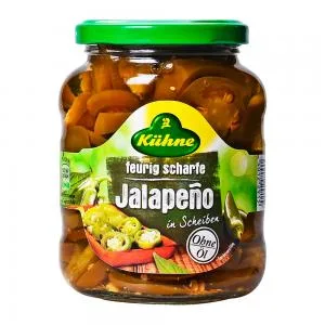Pimenta Jalapeno Fatiada Conserva Kuhne 330g