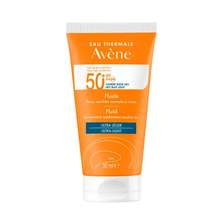 Protector Solar Facial Avene Fluid Sin Perfume Spf 50 Plus 50ml
