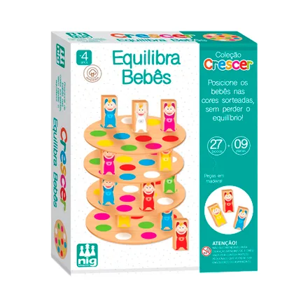 Juego Educativo Nig Brinquedos Crecer Equilibra Bebes 0453 36 Piezas