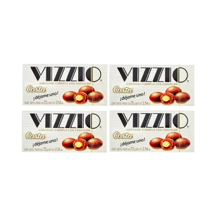 Chocolate Costa Vizzio Pack 4 X3 72 Gr