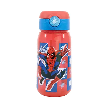 Botella Con Pajita Stor Spider Man Rojo 510ml