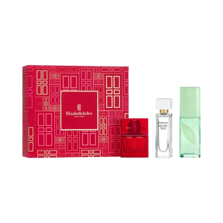 Kit Perfume Elizabeth Arden Red Door + White Tea + Green Tea Eau De Toilette