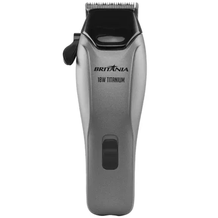 Cortador de Cabello Britania BCR18T Titanium con 18W/220V - Negro/Gris