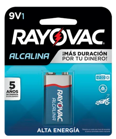RAYOVAC PILA ALK- BATERIA 9V