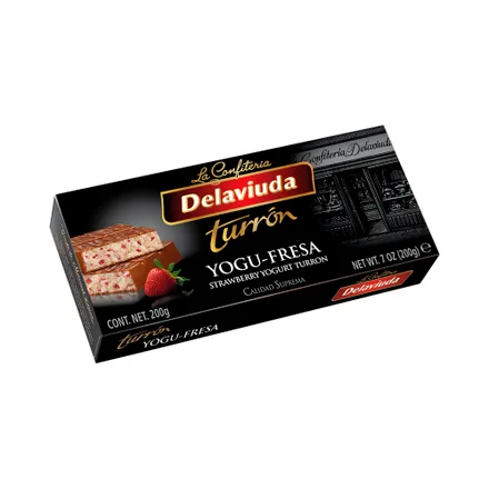Turron La Viuda Strawberry Yogurt 200 Gr