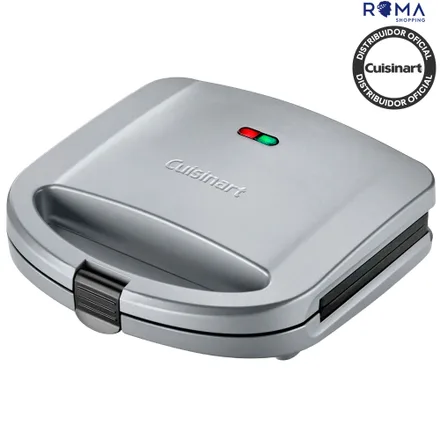 Sanduicheira Grill Cuisinart WM-SW2N1NAS Prata 110V