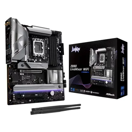 Placa Mae Asrock Z890 Livemixer Socket Lga 1851 Chipset Atx