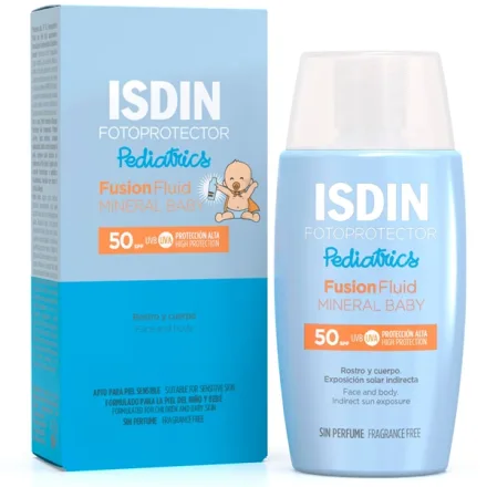 Protetor Solar Isdin Pediatrics Fusion Fluid Mineral Baby Spf 50 50ml