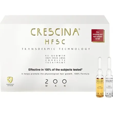 CRESCINA AMPOLLAS ANTICAIDA HSFC200 MAN 10+10AMP.X3.5ML