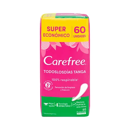Protector Diario Carefree Todoslosdias Tanga 60