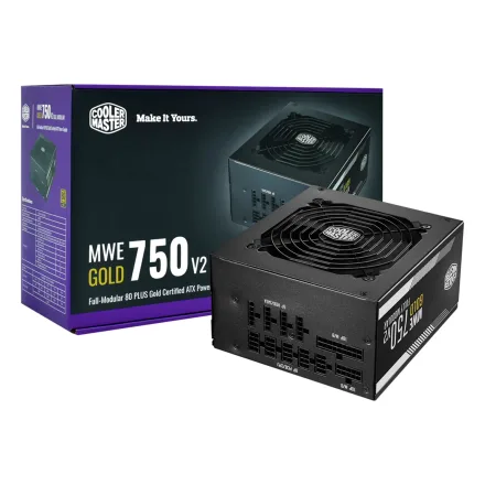 Fonte Cooler Master Mwe V2 Mpe 7501 Afaag 3U2 Atx 80 Plus Pfc Ativo Modular