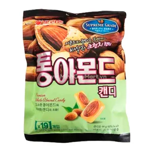 Bala Orion Caramelo Amendoas Inteiras 90g