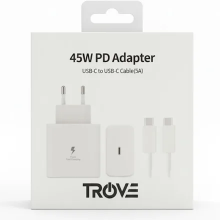 Cargador Trove Pd Fast 1USB Con Cable