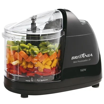 Mini Procesador Alimentos 2P Negro 360ml