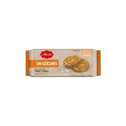 GALLETITAS CON AVENA Y CANELA MAZZEI SIN AZUCARES