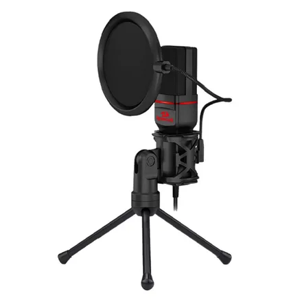 Micrófono Redragon GM100 Seyfert con Pop-Filter/Tripode - Negro
