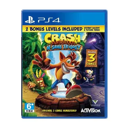 Jogo PS4 Crash Bandicoot Trilogy Bonis Level