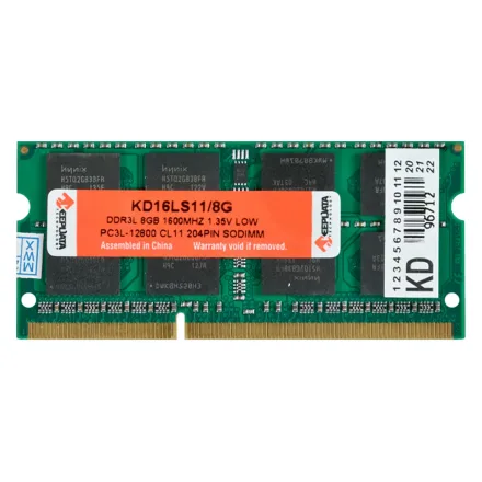 Memória RAM Keepdata 8GB DDR3L 1600MT/s para Notebook - KD16LS11/8G