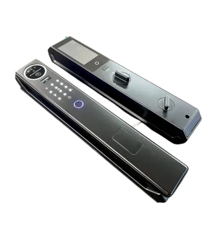 FECHADURA DIGITAL S959MAX TUYA/SENHA/CARTÃO PRETO