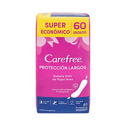 Protector Diario Carefree Proteccion Largos 60