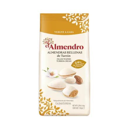 Almendras El Almendro Rellenas Turron 150 Gr