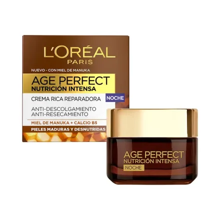 Crema Facial Loreal Age Perfect Nutricion Intensa Noche 60 Plus 50ml