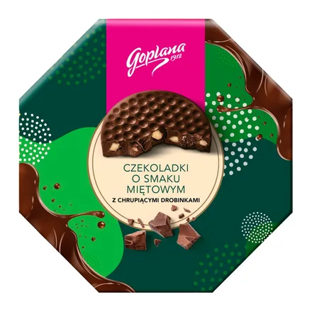 Chocolate Amargo Goplana Czekoladki Menta 162g
