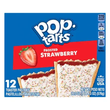 Pop Tarts Snack Dulce Frosted Strawberry 576g