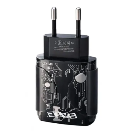 SATELLITE CARGADOR A-CC1203 USB-A/USB-C NEGRO TRANSPARENTE