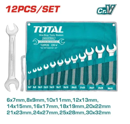 TOTAL JUEGO DE LLAVES COMBINADAS 12PCS THT1023121