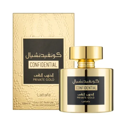 Perfume Lattafa Confidential Private Gold EDP – Unisex