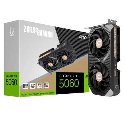 Placa Video Zotac Amp Geforce Rtx 5060 Gddr 7 Zt 10M