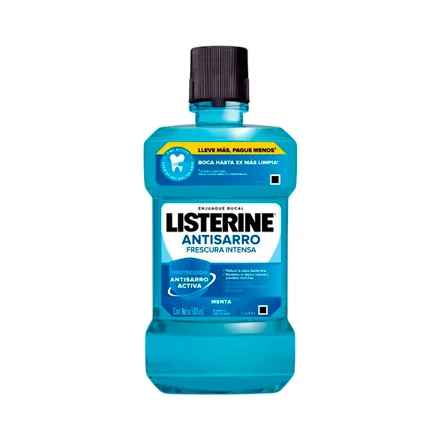 Enjuague Bucal Listerine Anti Sarro Menta 500ml