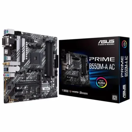 Placa Mae Prime Ac Socket AM4 Chipset B550 Ddr 4 Atx