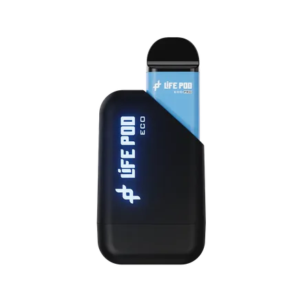 LIFE POD VAPER DESECHABLE ECO PRO KIT 8000PUFFS BLUE RAZZ ICE