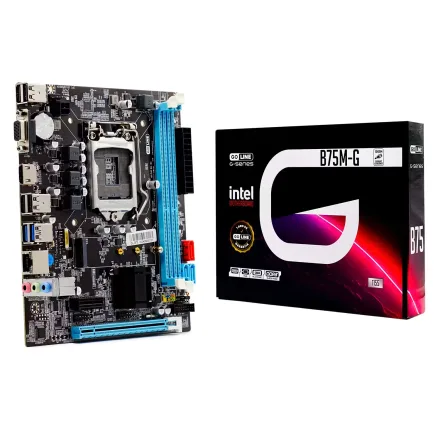 Placa Mae Goline B75M Ddr 3 Socket Lga 1155 Chipset B75 Atx 1 Ano