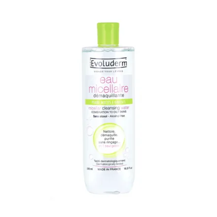 Desmaquillante Evoluderm Peaux Mixtes Grasses 500ml