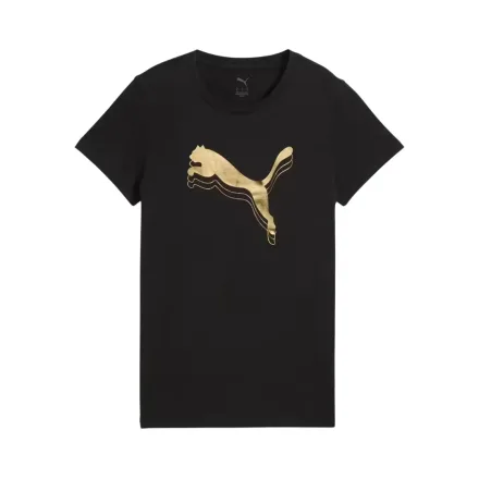 PUMA REMERA FEM ESS METALLIC LOGO TEE 63153601 NEGRO (T) XS
