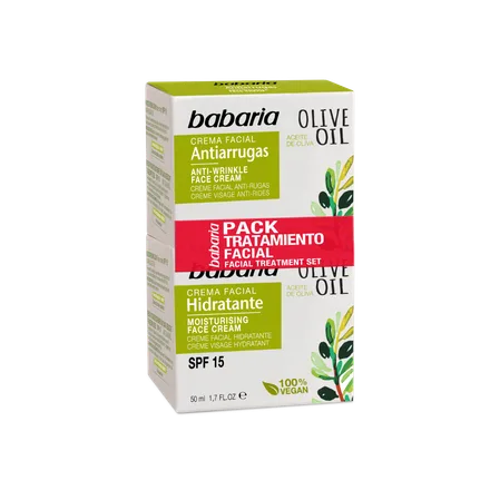 Babaria Crema Facial Hidratante Oliva Oil Dia Noite Pack 2X1 50ml