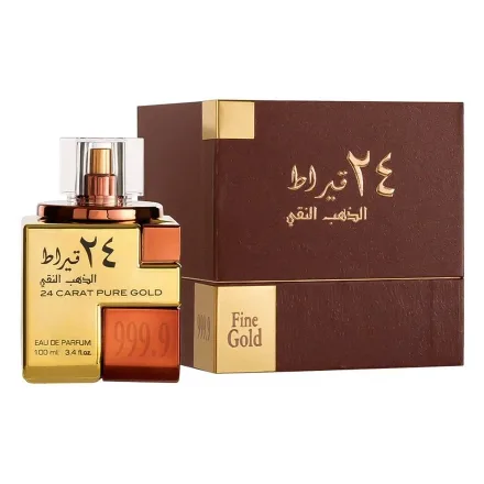 Perfume Lattafa 24 Carat Pure Gold Eau Parfum Unissex 100ml