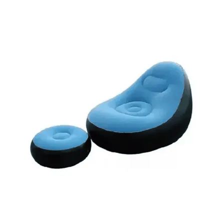 POLTRONA INFLÁVEL PUFF COR AZUL
